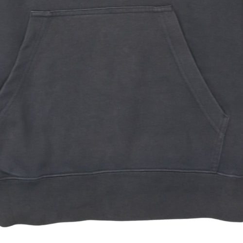Champion Men's Grey Pullover Hoodie L Logo Sportswear Sweatshirt