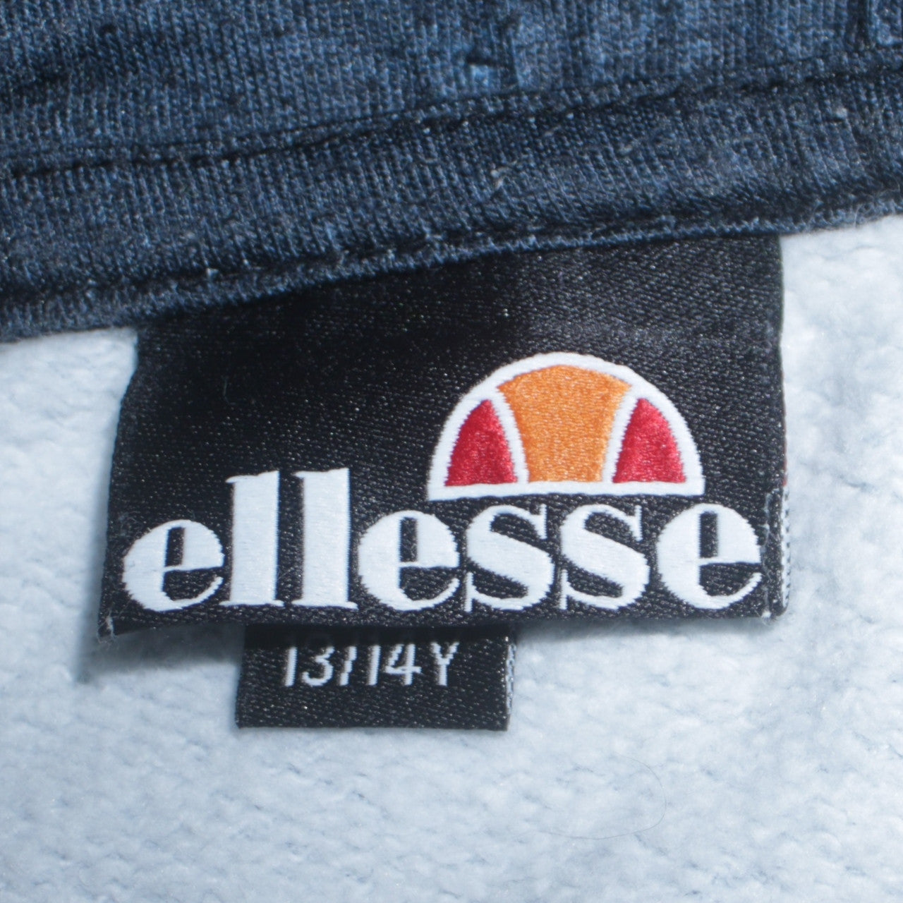 Ellesse Boys Blue Pullover Hoodie 13-14 Years Logo Graphic Cotton Blend