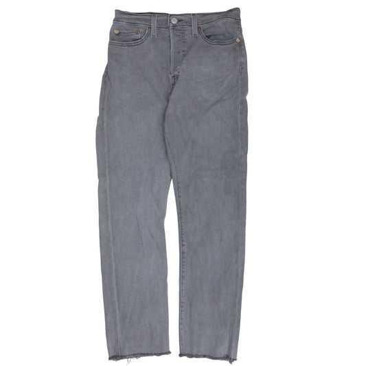 Levi's Women's Grey Wedgie Straight Jeans Size 28 Regular Fit