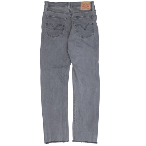 Levi's Women's Grey Wedgie Straight Jeans Size 28 Regular Fit