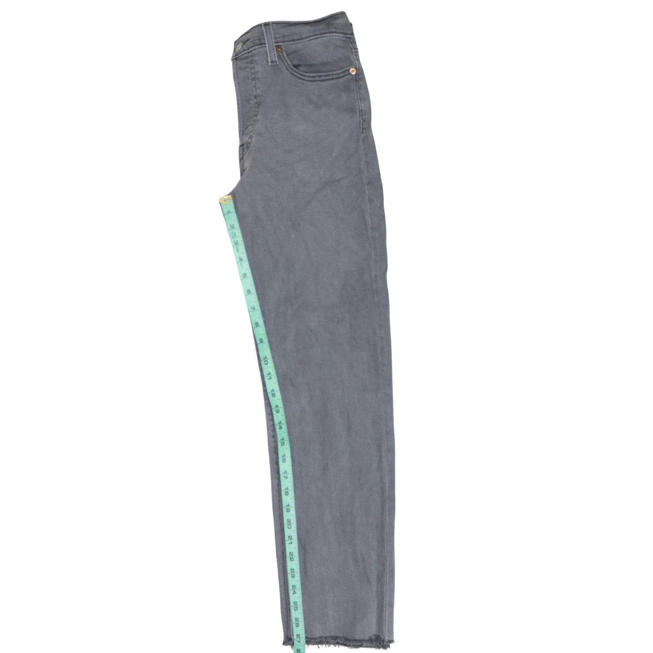 Levi's Women's Grey Wedgie Straight Jeans Size 28 Regular Fit