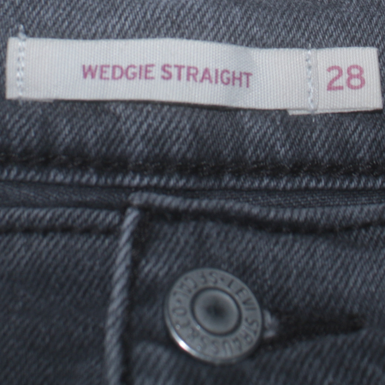 Levi's Women's Grey Wedgie Straight Jeans Size 28 Regular Fit