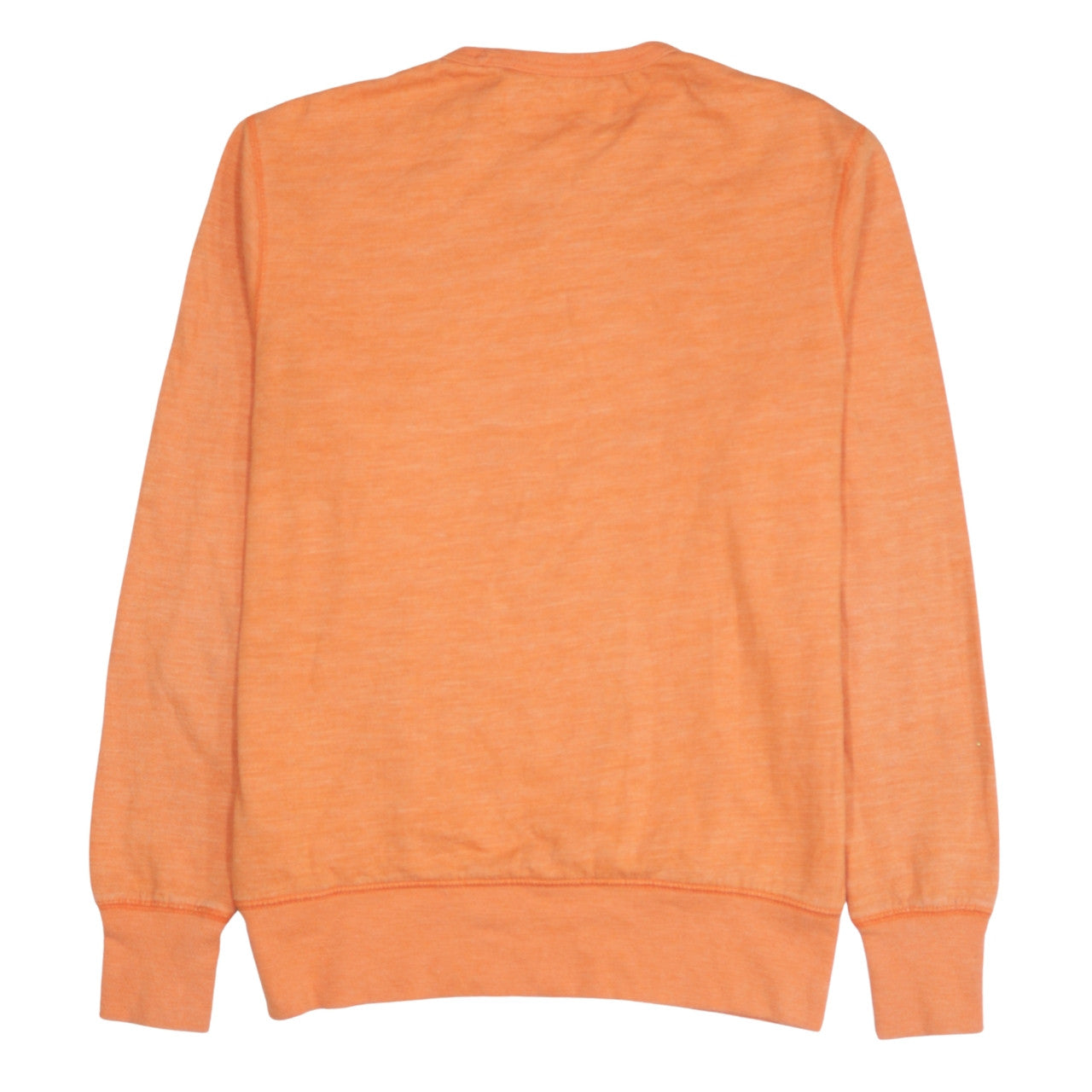 Levi's Men's Orange Crew Neck Cotton Blend Sweatshirt Size S
