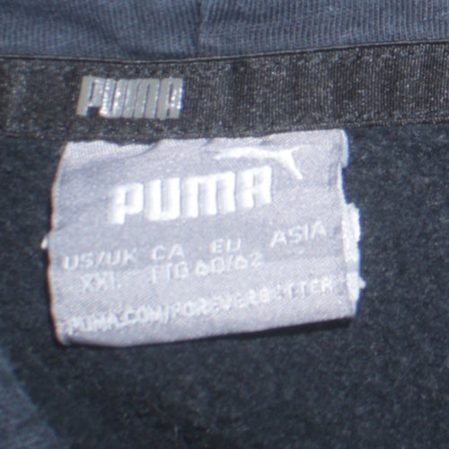 Puma Mens Black 2XL Pullover Hoodie Fleece Sportswear