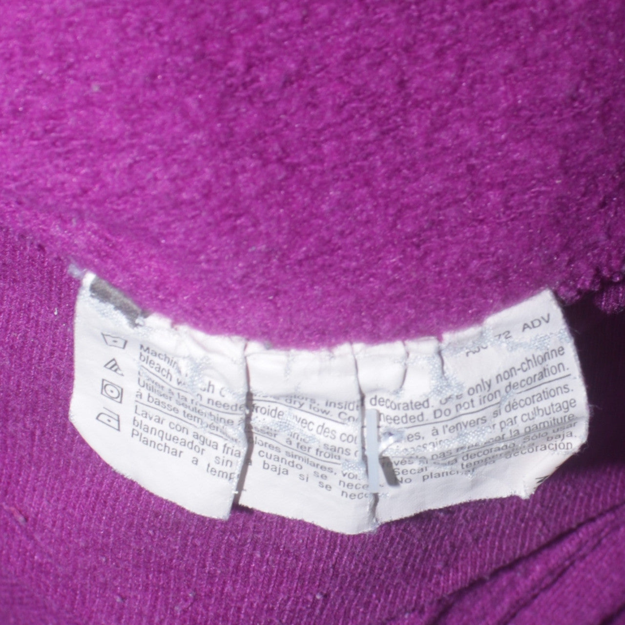 Champion Womens Purple Pullover Hoodie L Logo Athleticwear