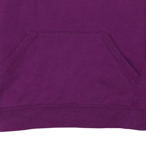 Champion Womens Purple Pullover Hoodie L Logo Athleticwear