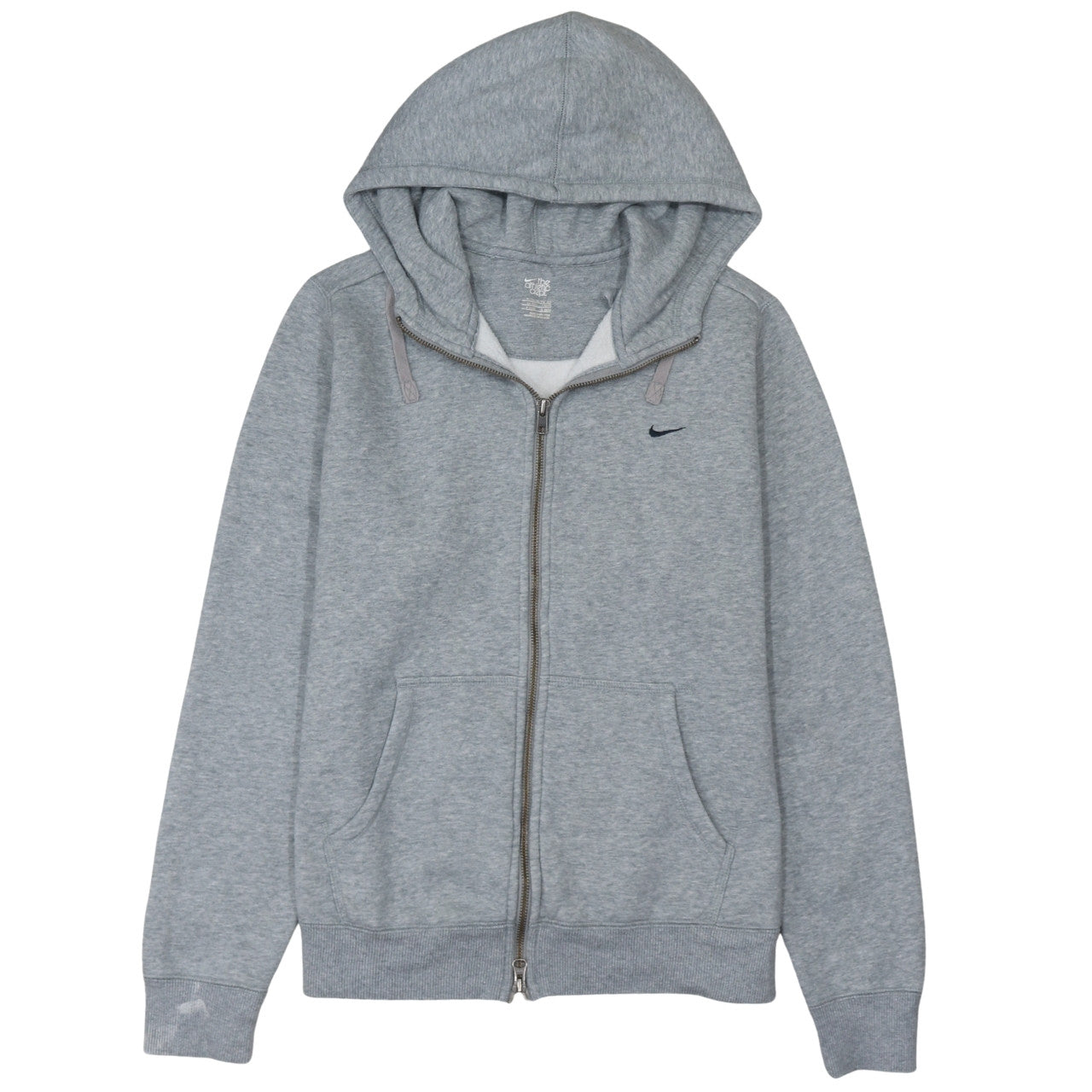 Nike Womens Grey Full Zip Hoodie XL 20/22 Cotton Blend Casual