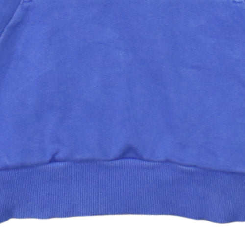 Puma Women Purple Pullover Hoodie UK 16 Cotton Blend Logo Sportswear