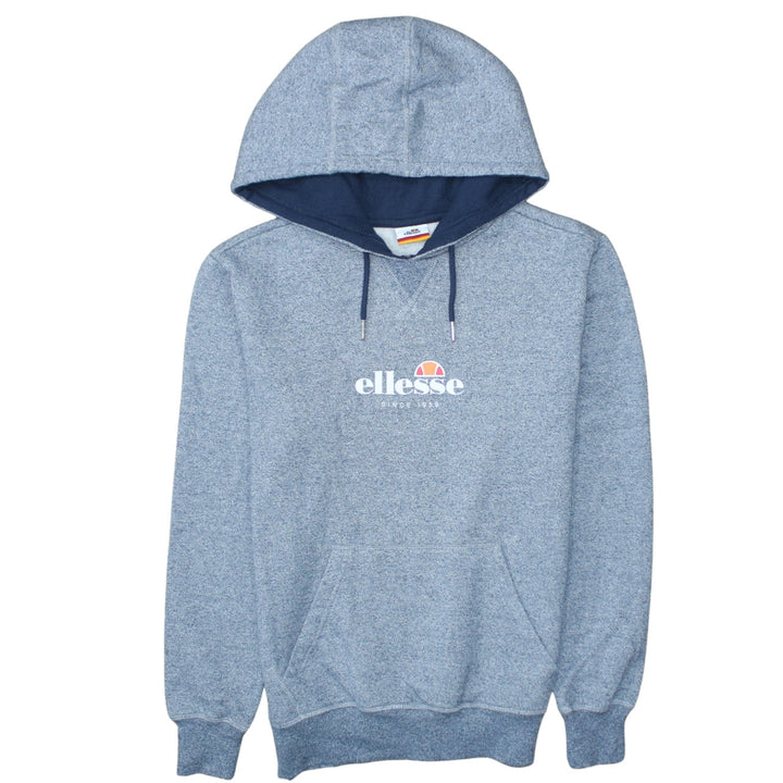 Ellesse Men Blue XS Pullover Hoodie Logo Fleece Sweatshirt