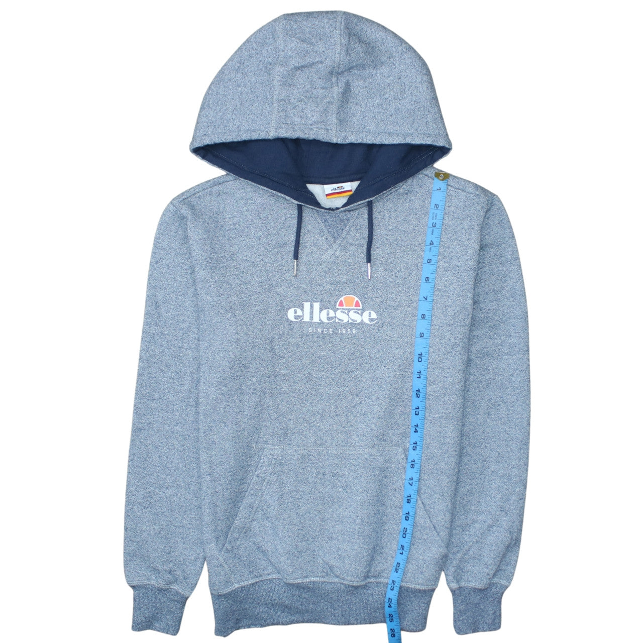 Ellesse Men Blue XS Pullover Hoodie Logo Fleece Sweatshirt