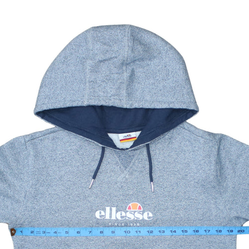 Ellesse Men Blue XS Pullover Hoodie Logo Fleece Sweatshirt