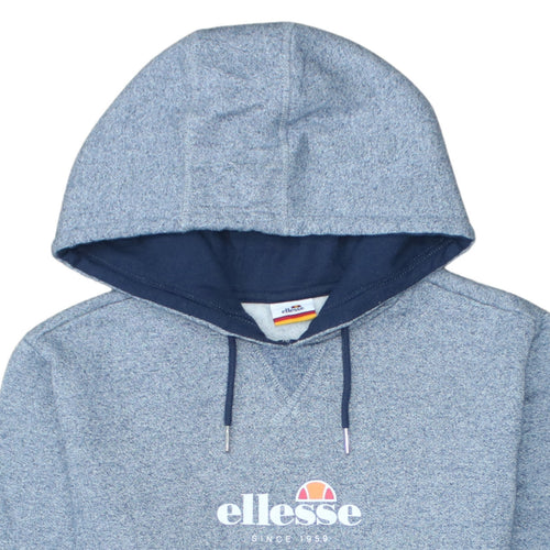 Ellesse Men Blue XS Pullover Hoodie Logo Fleece Sweatshirt