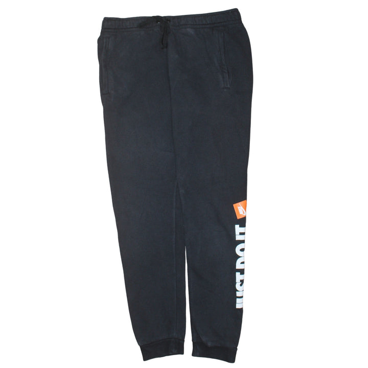 Nike Men's Black Jogger Sweatpants Small Regular Fit Just Do It