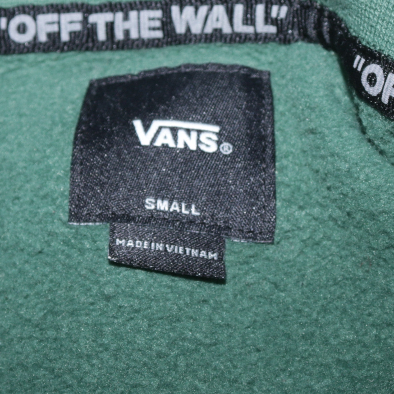 Vans Men's Green Small Pullover Crew Neck Sweatshirt