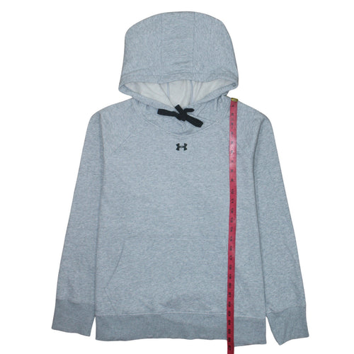 Under Armour Men Grey 2XL Pullover Hoodie Loose Fit Fleece Sweatshirt