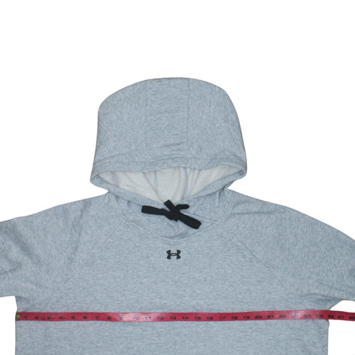 Under Armour Men Grey 2XL Pullover Hoodie Loose Fit Fleece Sweatshirt