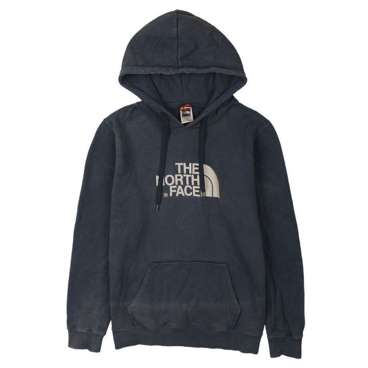 The North Face Womens Blue Pullover Hoodie Size L Logo Design