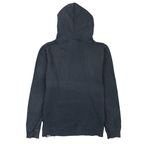 The North Face Womens Blue Pullover Hoodie Size L Logo Design