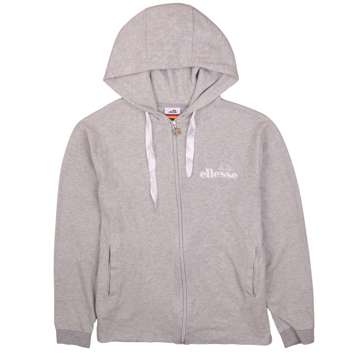 Ellesse Women's Grey Full Zip Hoodie UK 8 - Classic Casual Sportswear