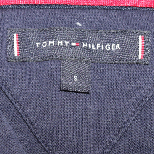 Tommy Hilfiger Men’s Blue Pullover Hoodie Small Embroidered Logo