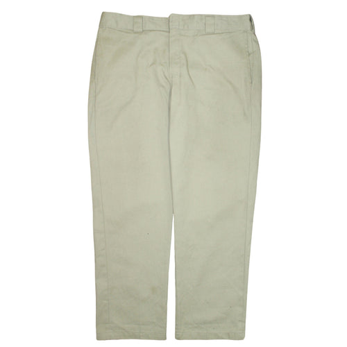 Dickies Men's Beige 38x32 Regular Fit Work Chino Trousers