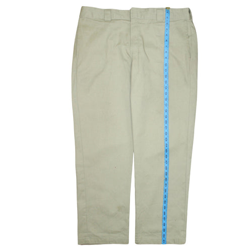 Dickies Men's Beige 38x32 Regular Fit Work Chino Trousers