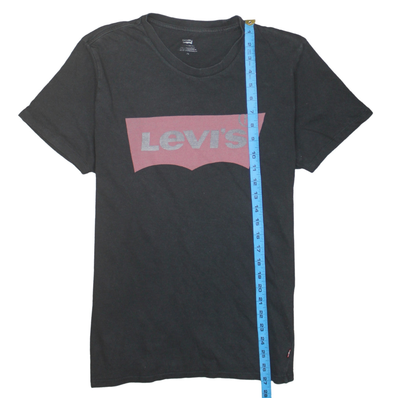 Levi's Men's Black Logo Graphic Regular Fit Cotton T-Shirt Size L