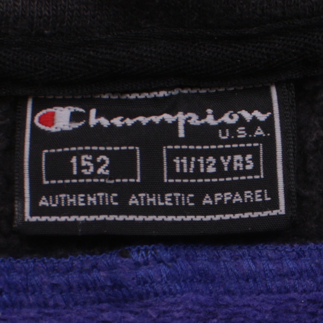 Champion Boys Blue 11/12 Years 1/4 Zip Sweatshirt with Logo Trim