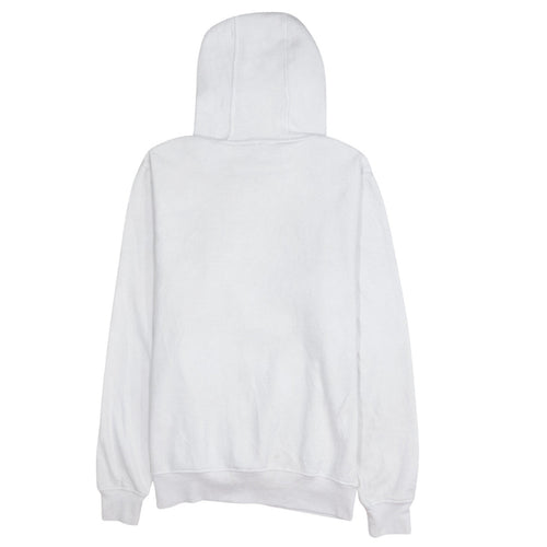 Ellesse Women White Hoodie UK 12 Pullover Cotton Blend Casual