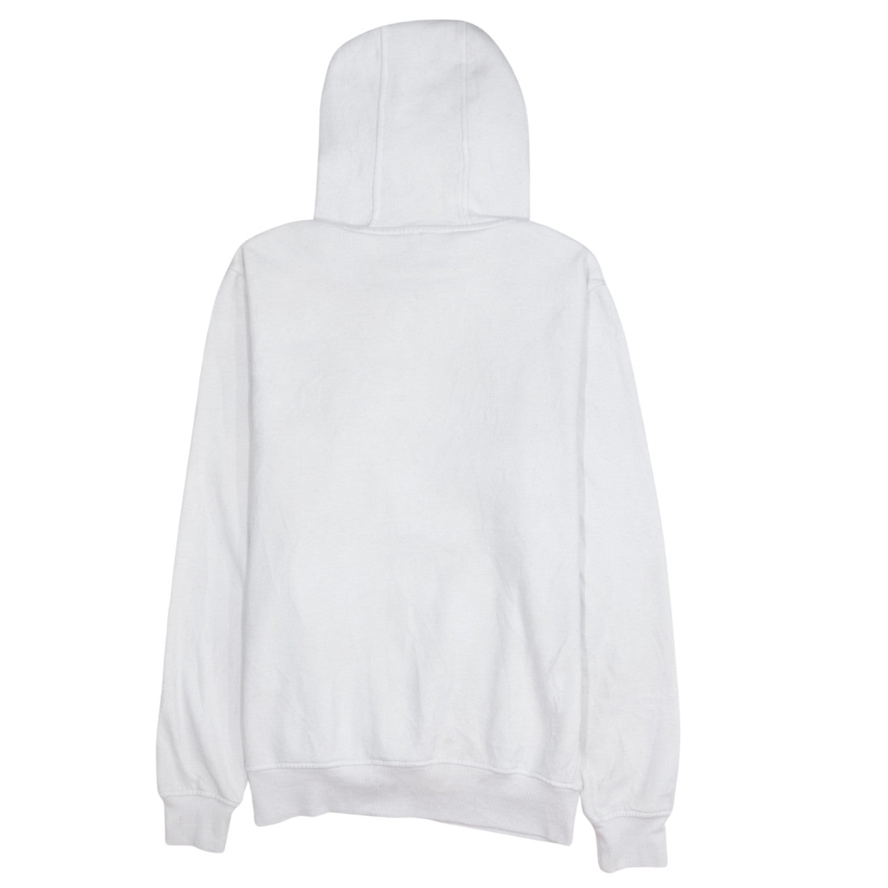 Ellesse Women White Hoodie UK 12 Pullover Cotton Blend Casual