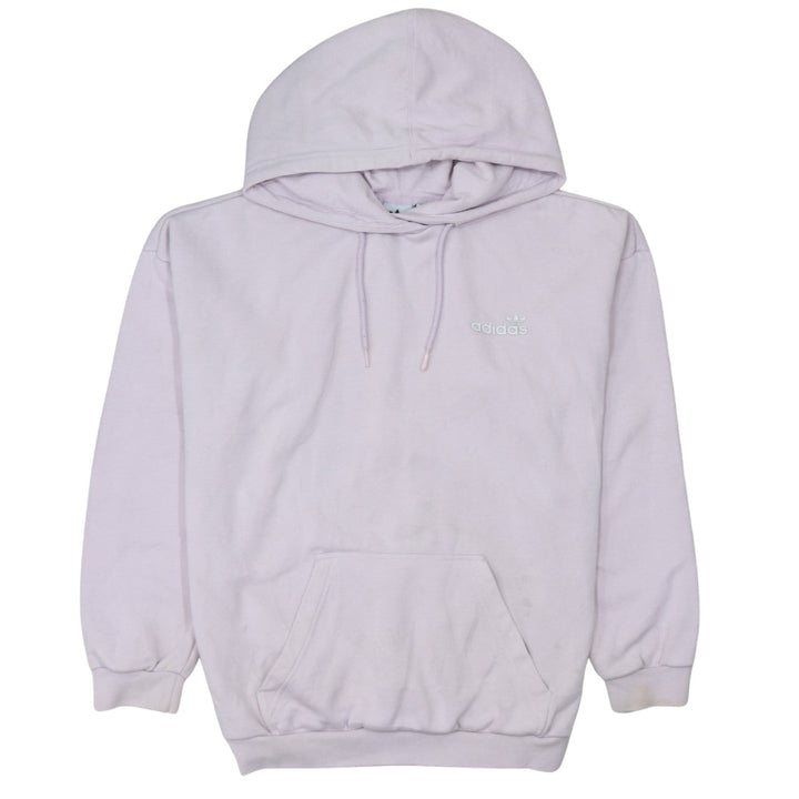 Adidas Women Lilac Hoodie Pullover Sweatshirt Size 10 Cotton Blend