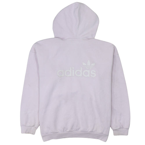 Adidas Women Lilac Hoodie Pullover Sweatshirt Size 10 Cotton Blend