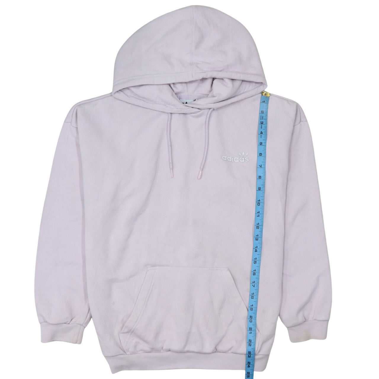 Adidas Women Lilac Hoodie Pullover Sweatshirt Size 10 Cotton Blend