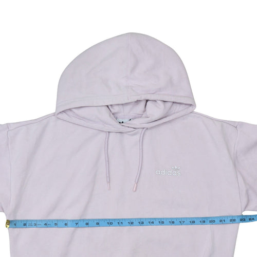 Adidas Women Lilac Hoodie Pullover Sweatshirt Size 10 Cotton Blend