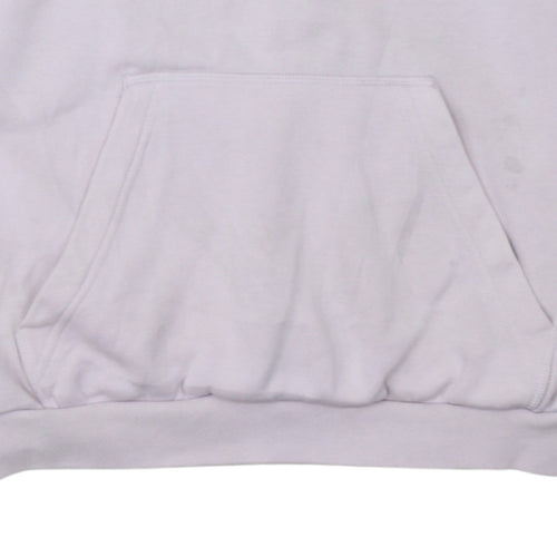 Adidas Women Lilac Hoodie Pullover Sweatshirt Size 10 Cotton Blend