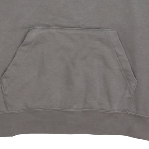 Nike Men's Grey Pullover Hoodie Size M Regular Fit Logo Sweatshirt