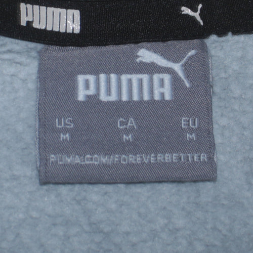 Puma Men's Grey Logo Crew Neck Sweatshirt Size M Regular Fit