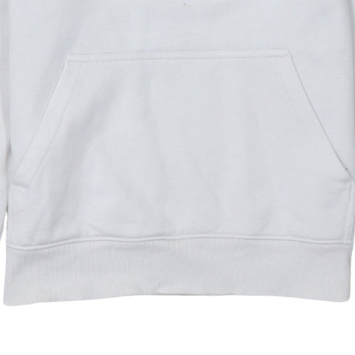 Calvin Klein Jeans Men's White Pullover Hoodie Size S Logo Sleeve
