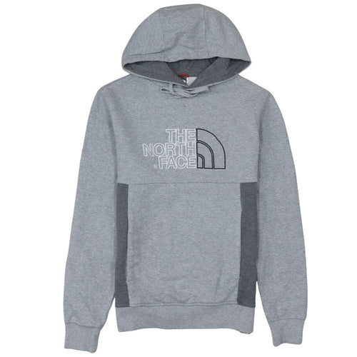 The North Face Men’s Grey Pullover Hoodie S Regular Fit Embroidered Logo