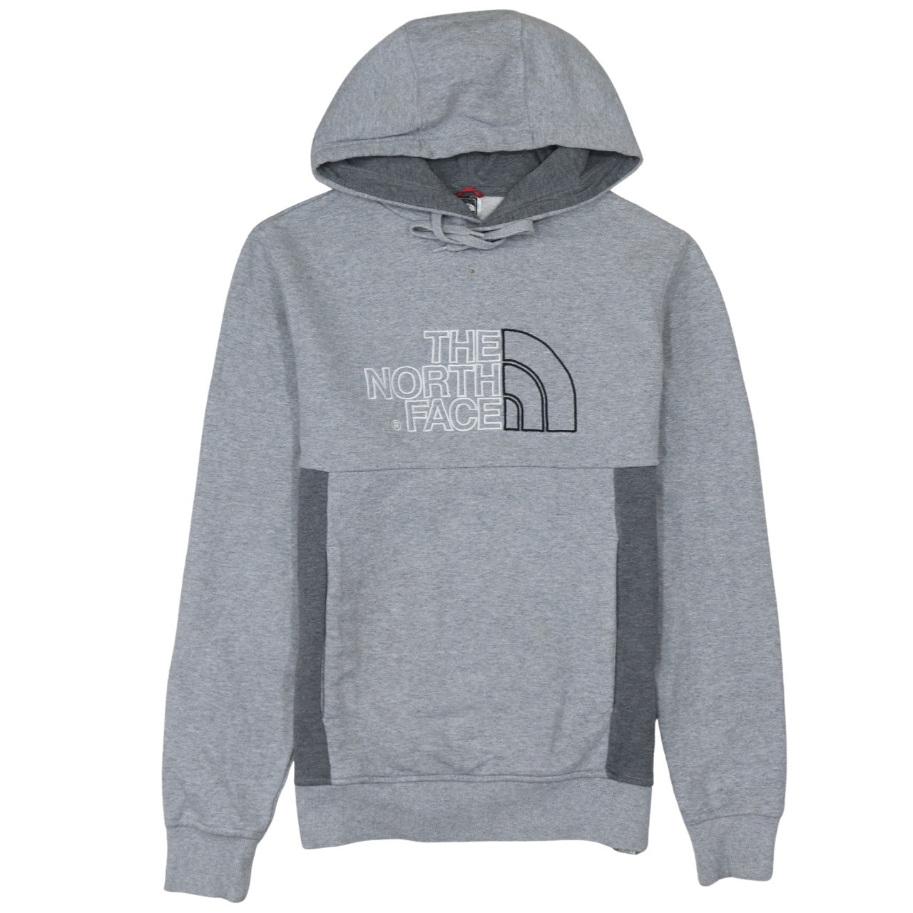 The North Face Men’s Grey Pullover Hoodie S Regular Fit Embroidered Logo