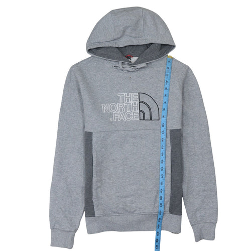 The North Face Men’s Grey Pullover Hoodie S Regular Fit Embroidered Logo