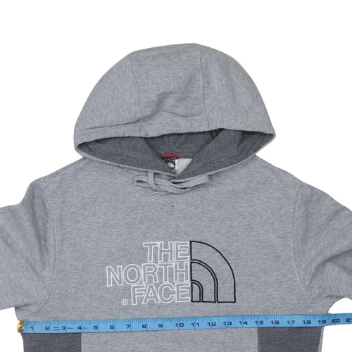 The North Face Men’s Grey Pullover Hoodie S Regular Fit Embroidered Logo