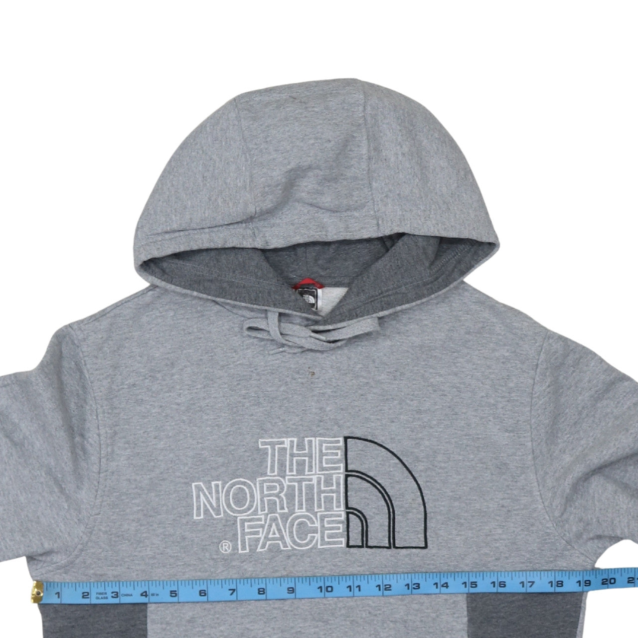 The North Face Men’s Grey Pullover Hoodie S Regular Fit Embroidered Logo