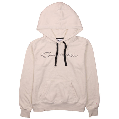 Champion Womens Beige Small Pullover Hoodie Sweatshirt