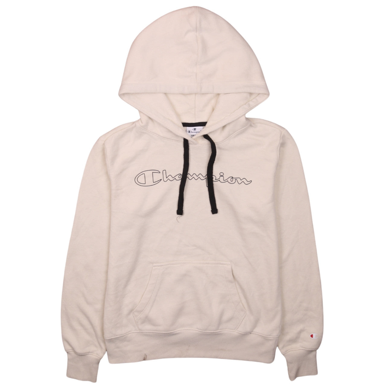 Champion Womens Beige Small Pullover Hoodie Sweatshirt