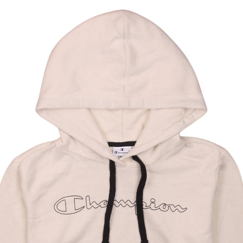 Champion Womens Beige Small Pullover Hoodie Sweatshirt