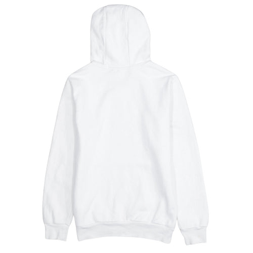 adidas Girls White 12-13 Years Pullover Hoodie with Logo Print