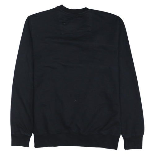 Nike Women's Black White Logo Crew Neck Pullover Sweatshirt L