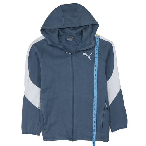 Puma Men’s Blue Full Zip Hoodie Jacket L Sportswear