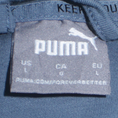Puma Men’s Blue Full Zip Hoodie Jacket L Sportswear